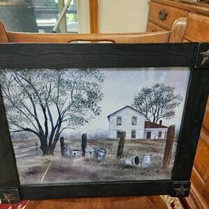 primitive art old crocks by Billy Jacobs